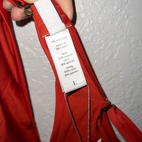 NWT Andie Chili Pepper Red Bora Bora Strapless Swimsuit Top Size Large - Picture 7 of 7